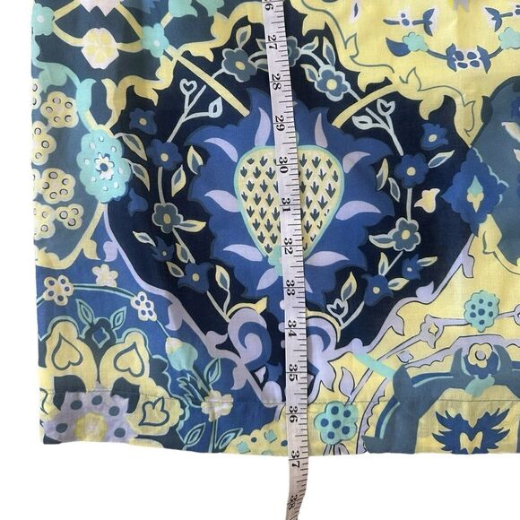 Talbots Retro Style 100% Cotton Abstract Floral Print Shift Dress Size 6 - Picture 8 of 10